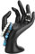 Schmuckständer,Ohrringe Halter Stand Schwarze Hand OK Geste Ringe Ausstellungsstand Harz Samt Ohrringe Armband Halter Schmuck Veranstalter Show Case(Resin)