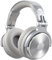 OneOdio Pro 10 Over-Ear-Kopfhörer, kabelgebundene Kopfhörer mit Shareport-Mikrofon, Klinke 3,5 mm und 6,35 mm, Kopfhörer für Aufnahme, Mixen, Studioüberwachung, DJs, Gitarre, Podcast, PC (Silbergrau)