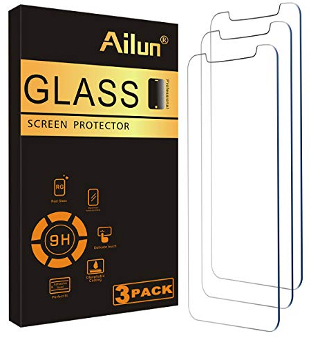 Ailun - 3 Protectores de pantalla de cristal templado para iPhone 12 mini 2020 de 5,4 pulgadas