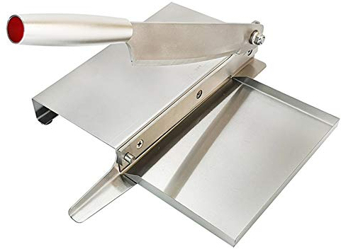 Slicing Machine, 10 inch Manual Ribs Meat Chopper Slicer, Chicken and Beef Mutton Household Vegetable Food Slicer Frozen Meat Cutter