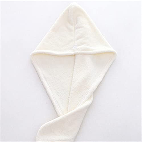 TYUTYU Magic Microfaser Haar Schnell Trockner Trockner Tuch Bad Wrap Hat Schnellkappe Turban Dry Bahroom Tücher (Color : 04White)