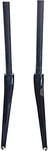 YLXD Forcella Anteriore della Bicicletta Forcella da Strada Completamente in Carbonio Forcella Anteriore della Bicicletta UD/700C 1-1/8 Forcella da Strada Parti di Biciclette Lucide B