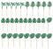 KINBOM 30 Pièces 4 Sortes Artificielles Feuilles de Jungle Faux Feuille pour Baby Shower Anniversaire, Tropical Hawaïennes Plage Fête, Animaux Safari Jungle Gateau Decoration (Vert)