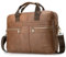 SPAHER Laptoptasche 15,6 Zoll Leder Aktentasche Herren Business Tasche Arbeitstasche Handtasche Herren Umhängetasche Echtleder Notebook Tasche Schultertasche Messenger Bag Männer