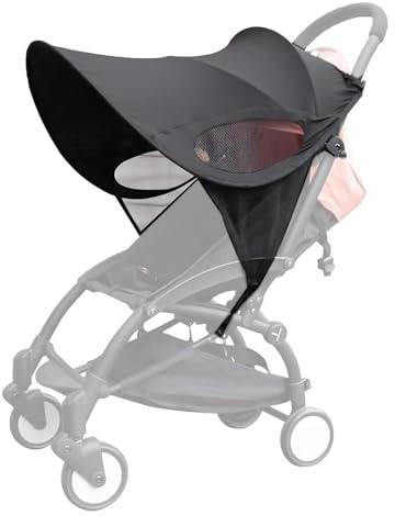 Universal Sonnensegel Kinderwagen mit UV Schutz 50+ Verstellbar Sonnenverdeck Wasserdicht Infant Kinderwagen sonnenschutz kinderwagen für Baby Buggys Kinderwagen Sonnendach Sonnenrollo