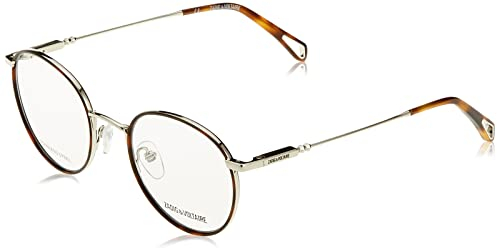 Zadig & Voltaire PANTOS Metall Brillen in Shiny Full Palladium für Damen, Brille mit Sehstärke, optional mit Sonnenbrillen tönung oder Blaulichtfilter (Modell VZV330)
