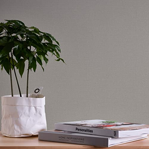 A.S. Création Tapete Einfarbig Taupe Grau Nara 387448 Uni Vliestapete 10,05 m x 0,53 m Made in Germany