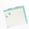Craftelier - Gummi- und Silikonstempelplattform für Scrapbooking und Crafting | Zentimeter- und Zollführung | Farbe Weiß und Türkis - Größe 24,5 x 22 x 1,3 cm
