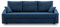 Couch Dorma mit schlaffunktion, einfacher Aufbau, modernes Design, polstermöbel. Schlafcouch zum Wohnzimmer. Widerstandsfähiges, Minimalistisches Design (POSO 005)