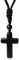 XIANNVXI Black Cross Necklace Men Cross Pendant Black Obsidian Crystal Necklace Gemstone Stone Pendant Christian Gifts