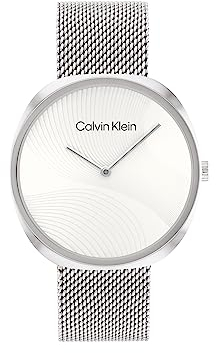 Calvin Klein Analog Quarzuhr für Damen Kollektion Sculpt mit Edelstahlarmband