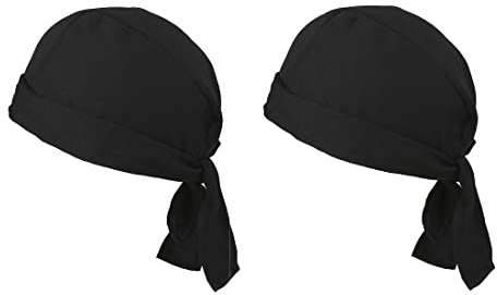 CRLLDPM 2 Piezas Gorro de Cocinero para Cocina Gorro Cocinero Cocina elástico Ajustable Bandana Restaurante Sombrero de Cocineros, para cocinar en casa, restaurantes, Ocasiones y Fiestas