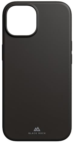 Black Rock Hülle für iPhone 15 (Wireless Charging kompatibel, slim, ultraslim, stabiler Rahmen, hochwertiges Cover, Handyhülle für iPhone 15, Case, Silikonhülle, Silikon) schwarz