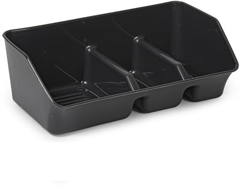 CABLEPELADO Organizador Fregadero estropajero | Organizador de Fregadero | Guarda Estropajo de Cocina | Soporte para Fregadero Estropajo de Cocina | 3 en 1 | Plástico | Negro