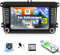 CAMECHO 1G+32GB Android 13 Car Stereo with Wireless Carplay for VW Golf 5 6 Polo T5 Tiguan With Wireless Carplay Android Auto 7'' Touchscreen with Bluetooth WiFi GPS FM SWC +Reverse Camera