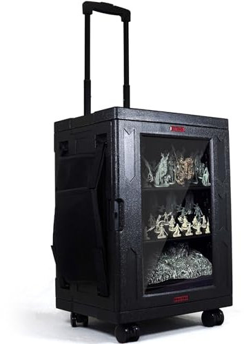 oTTRPGo Miniatures Carrying Transport Display Storage Case.Magnetic Compatible with Warhammer 40k DND Miniatures (Large Size)