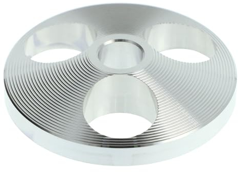 THAKKER SP45A-01SI - Single Puck | 45rpm Adapter für 7' Schallplatten | Aluminium | Silber