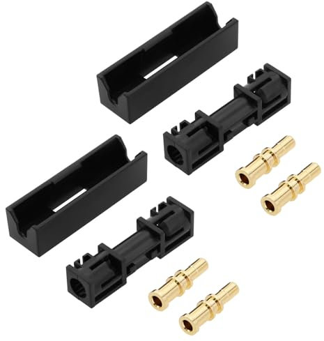 Be In Your Mind 2 Sets de Connecteurs de Câble Fibre Optique Compatibles avec BMW Compatible avec Mercedes Compatible avec Audi 2 Connecteurs 30,6 X 9,4 mm + 4 Têtes en Cuivre 14,4 X 4,2 mm