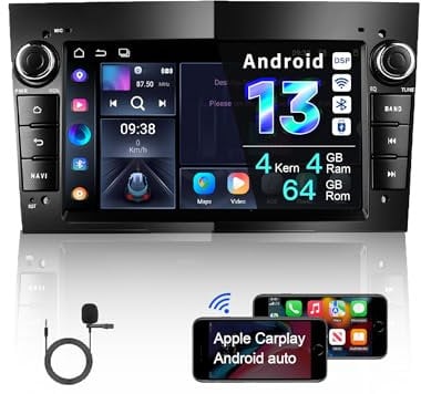 Amaseaudio Ultra dünn Android 13 Autoradio, Drahtloses Carplay Android Auto, DSP+, Kompatibel mit Opel Corsa Astra Vectra Zafira Antara Meriva Vivaro, 7 Touchscreen, WiFi BT5.0