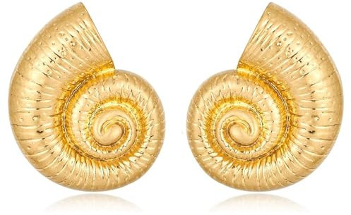 Goldene Ohrringe Muschel, Goldene Ohrringe Damen, Gold Muschel Ohrringe für Damen, Ohrringe für Strand, Boho Ohrringe, Ohrringe Sommer, Personalisierte Ohrringe