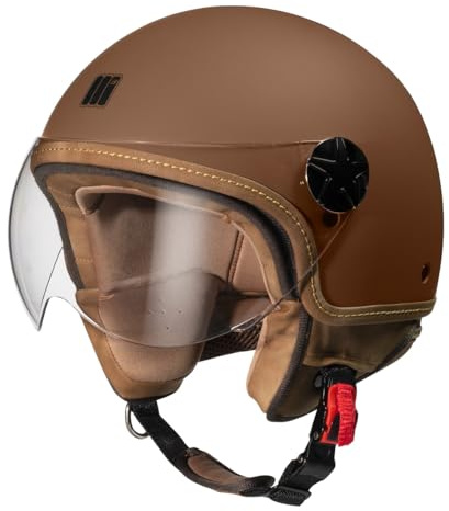 HELM 22.06 JET TABAK MATT TG XL MOTOCUBO - Helikopter-Visier