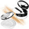 2 Stück Puderdose Leer Set 20g & 5g Loose Powder Container Leere Puderdose mit Puderquaste Pulver Puff Box Reisepulverbehälter mit Spiegel Tragbares DIY-Make-Up-Etui