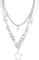 Mikovivi Star Chunky Silver Stackable Necklace, Y2K Layered Pendant Grunge Necklace for Punk Fashion Accessories