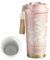 Lily of the Valley Mug, Travel Coffee Mug with Lid, 500ml Stainless Steel or Ceramic Liner, Floral Leakproof Coffee Tumbler Cups, Travel Cup with Built-In Infuser, Insulated Tumbler for Women