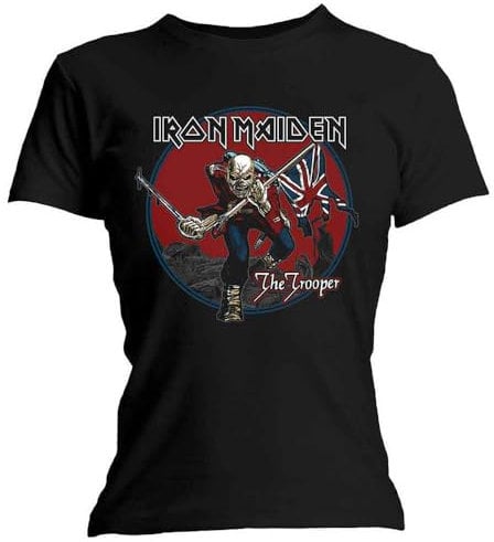 Iron Maiden Trooper Red Sky Skinny Fit T Shirt M