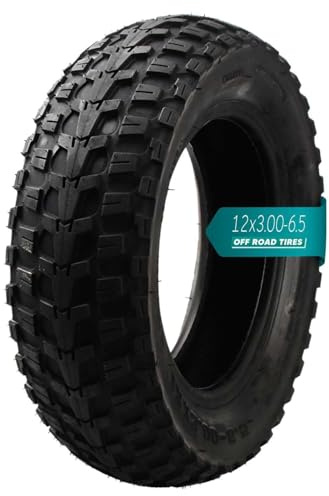 12x3.00-6.5 Schlauchloser Reifen, 12x3-6.5 Geländereifen, Profil für Komplexe Untergründe, 350 KPA 4 P.R., Verschleißfester Gummi(1PC)