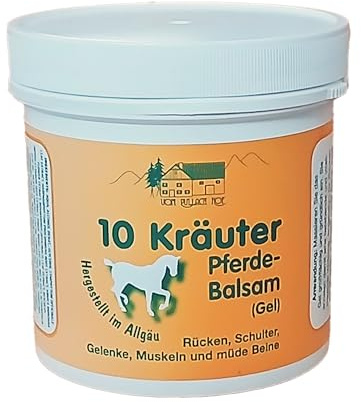 10 KRÄUTER PFERDEBALSAM 250ml für Gelenke und Muskeln Pferdesalbe Körpercreme Sportgel Balsam Sport Creme Gel 57