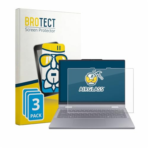 BROTECT 3 Stück Schutzglas für Lenovo ThinkBook 14 2-in-1 Gen 6 Schutzfolie Panzer Folie Glas[Extrem Kratzfest, Anti-Fingerprint, Ultra-]