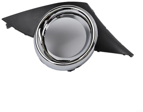 Alanmoship 1 paire de caches de phares antibrouillard pour 207 2006-2009, ABS noir cadres de rechange OEM 7452HW 7452HX, style extérieur de voiture (droite)