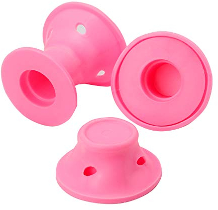 TRIXES 24 x Silicone Heatless Hair Rollers - Get Mermaid Beach Hair Overnight- Easy Heatless Curls-12 Large & 12 Small - Suitable for All Hair Types