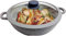 Euronovità EN-20032 Padella Griglia Tegame Wok con Manici, Pietra, Grigio, 24 cm x h.7 cm