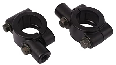 ICTRONIX Par Universal de 8 mm para Motocicleta, Soporte para Manillar de 22 mm, Color Negro