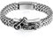 Cupimatch Königskette Edelstahl Armband Jungen Gotik Stil Poliert Gliederarmband Herren 22cm Schwer Motorradkette Fahhradkette, Silber