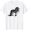 Lustiges Friesenpferd Cartoon Friese Pferd Reiter T-Shirt