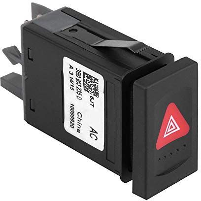 Interruptor de luz de advertencia de peligro, Aramox Automóvil Flash de emergencia Interruptor de luz de advertencia de peligro 3B0 953 235 D