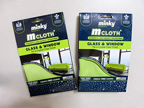 Minky – M Tuch – Glas & Fenster – Bündel von 2 – Mrs Hinch