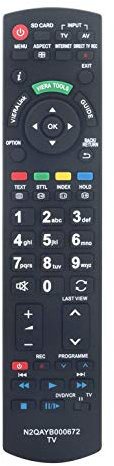 VINABTY N2QAYB000672 Remote Control Compatible Replacement for PANASONIC VIERA TV TX-P42G30E TX-P42G30J TX-P42GW30 TX-P42GW30J TX-P42S30Y TX-P42S31B TX-P46G30E TX-P46G30Y