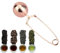 Tea Strainer, Stainless Steel Tea Filter, Tea Ball Infuser for Brewing Loose Leaf Tea and Mulling Spices, with Long Handle, Rose Gold