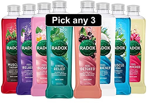 Pick and Mix Any 3 Fragrance of Radox Mineral Therapy Bath soak 500 ml
