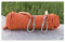 QHY 8MM Rock Climbing Rope Static Rock Climbing Rope All-Purpose Braided Rope With 2 Steel Hooks Escape Rope Ice Climbing Fire Rescue Parachute Rope (Color : Orange, Size : 60m*8mm)