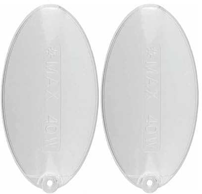 bartyspares Cooker Hood Light Diffuser Lens Oval Cover Plate 100mm x 52mm