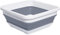 2.4 Gal(9L) Collapsible Dish Pans for Washing Dishes, Space Saving Multiuse Foldable Sink Tub, Kitchen Storage Tray for Outdoor Camping, Vegetable Washing, RV (Grey)