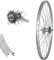 26 Zoll Bärwinkels Hinterrad Rücktrittbremse 1 Gang Laufrad mit Bremse Aluminium Silber 26 19-559