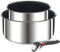 Tefal Ingenio Preference On Kochgeschirr, 3-teilig, Töpfe 16/20 cm + 1 abnehmbarer Griff, außen Edelstahl, Antihaftbeschichtung innen, Induktion, L9748902