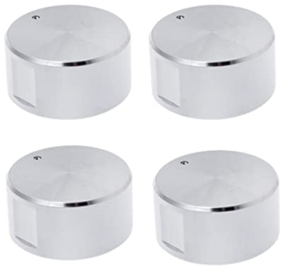4 Pezzi 6mm Gas Stufe Controllo Manopole Pomelli in Metallo di Controllo Interruttore per Forno a Gas Piano Cottura a Gas manopole cucina gas universali Accessori Da Cucina