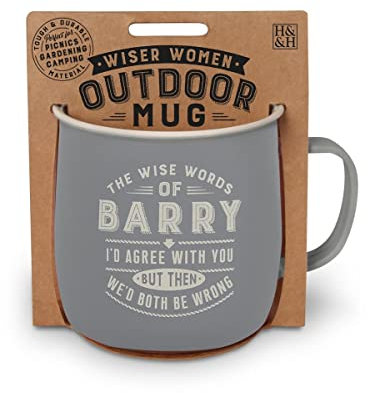 History & Heraldry Personalised Outdoor Mug (Barry)